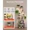 63" Tall 9-Tier Indoor Plant Stand with LED Grow Lights and Adjustable Brightness Timer
